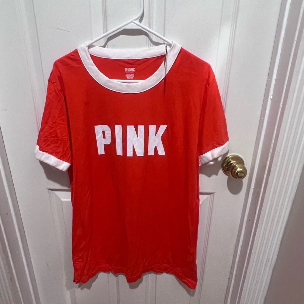 NWT Victoria's Secret PINK campus tee T-shirt women’s size small - Picture 2 of 8